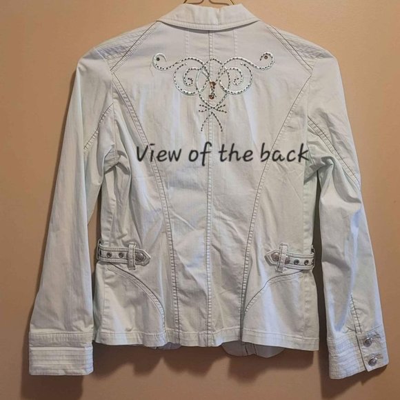 Ladies' Pale Green Lightweight Jacket (Size Small) - Picture 2 of 6